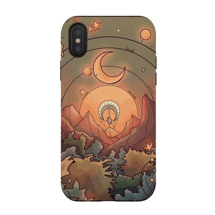 iPhone Xs / X StrongFit Stars in the forest by Steve Wade (Swade)