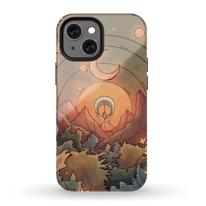 iPhone 12 mini StrongFit Stars in the forest by Steve Wade (Swade)