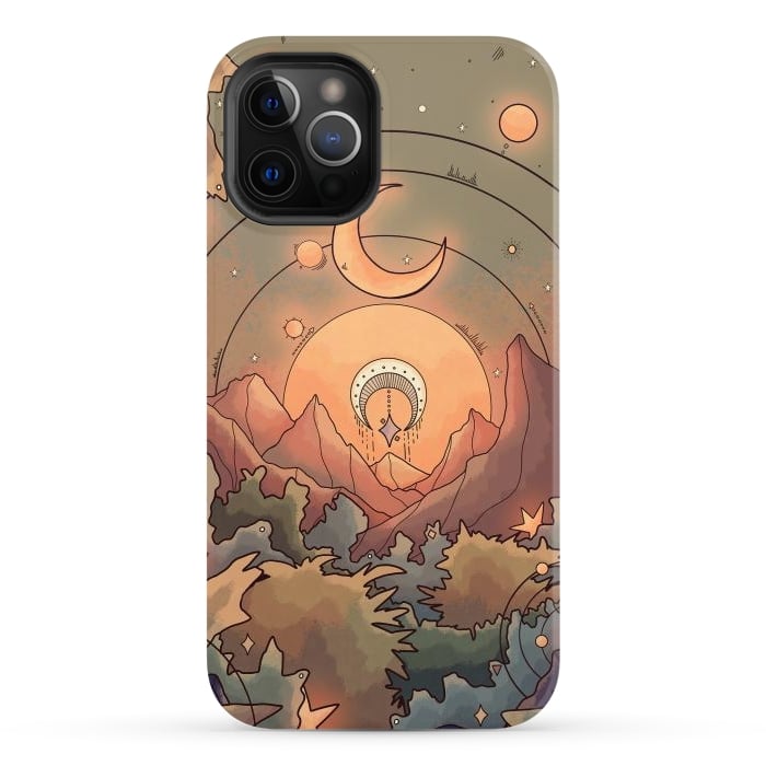 iPhone 12 Pro StrongFit Stars in the forest by Steve Wade (Swade)