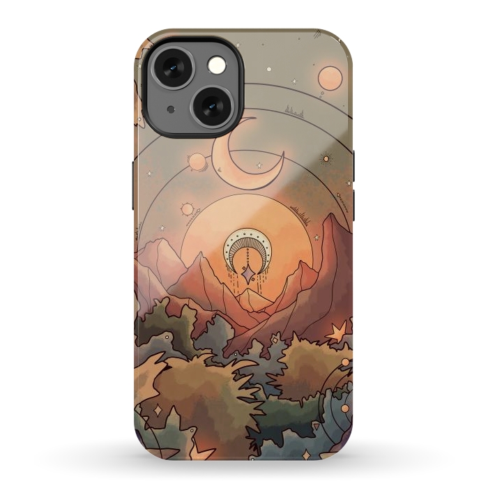 iPhone 13 StrongFit Stars in the forest by Steve Wade (Swade)