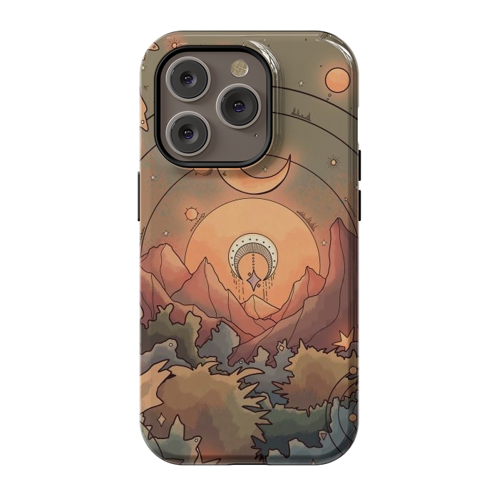 iPhone 14 Pro StrongFit Stars in the forest by Steve Wade (Swade)