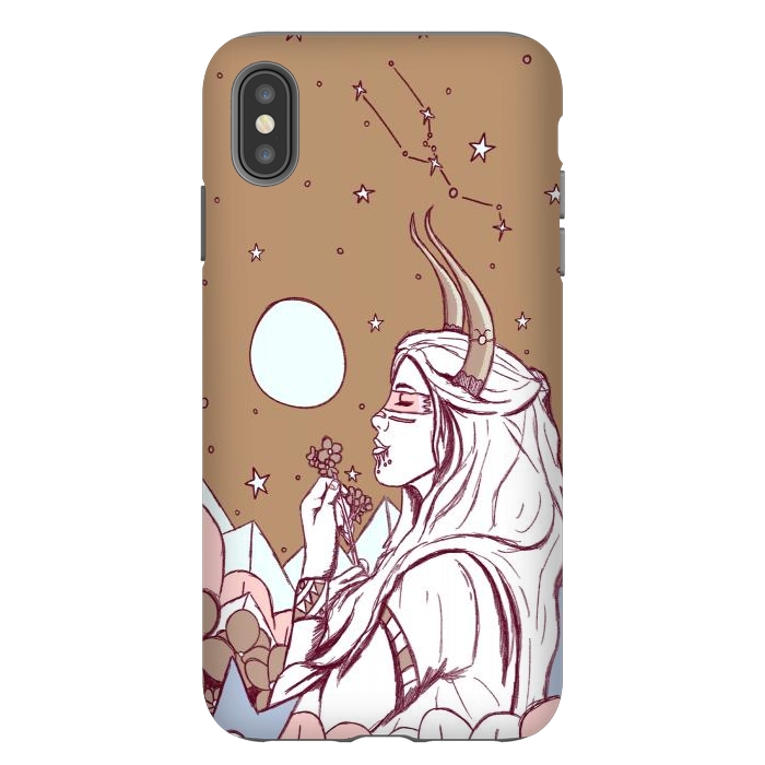 iPhone Xs Max StrongFit Taurus ghost girl by Steve Wade (Swade)