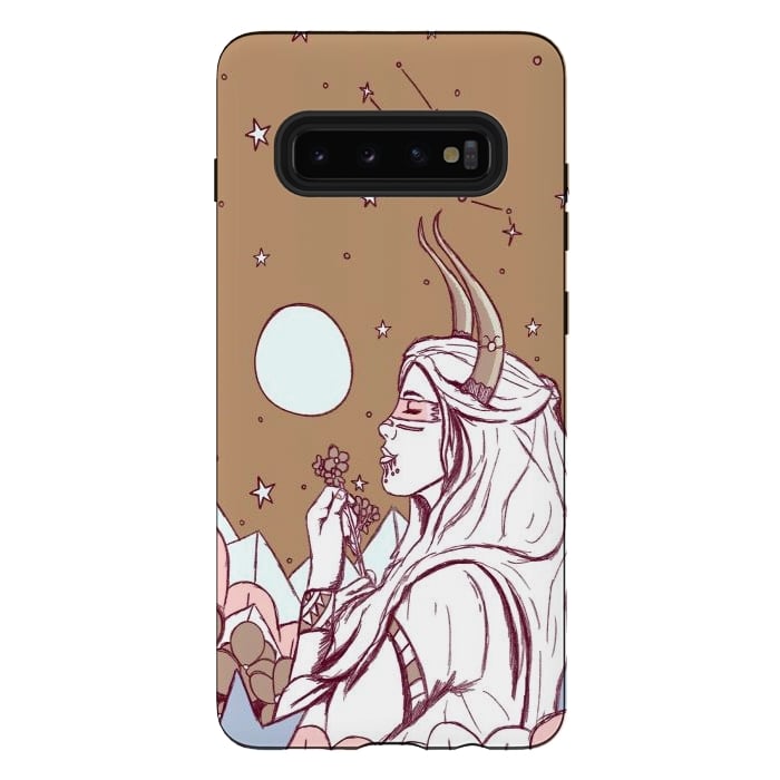 Galaxy S10 plus StrongFit Taurus ghost girl by Steve Wade (Swade)