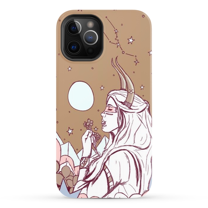 iPhone 12 Pro StrongFit Taurus ghost girl by Steve Wade (Swade)