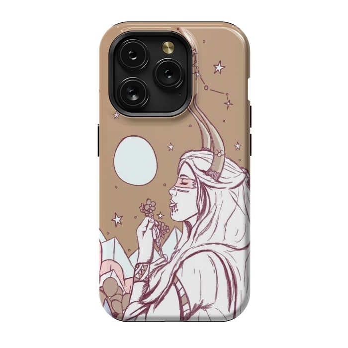 iPhone 15 Pro StrongFit Taurus ghost girl by Steve Wade (Swade)