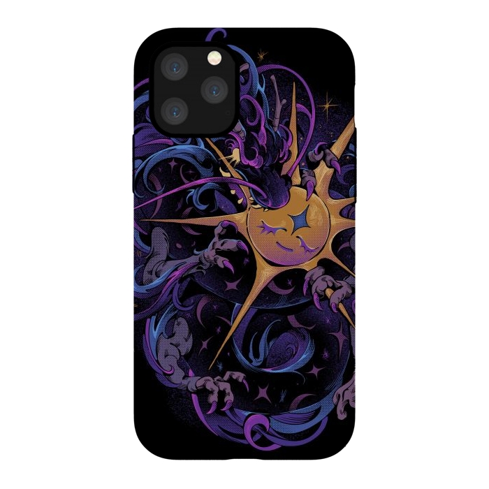 iPhone 11 Pro StrongFit Eclipse Dragon by Ilustrata