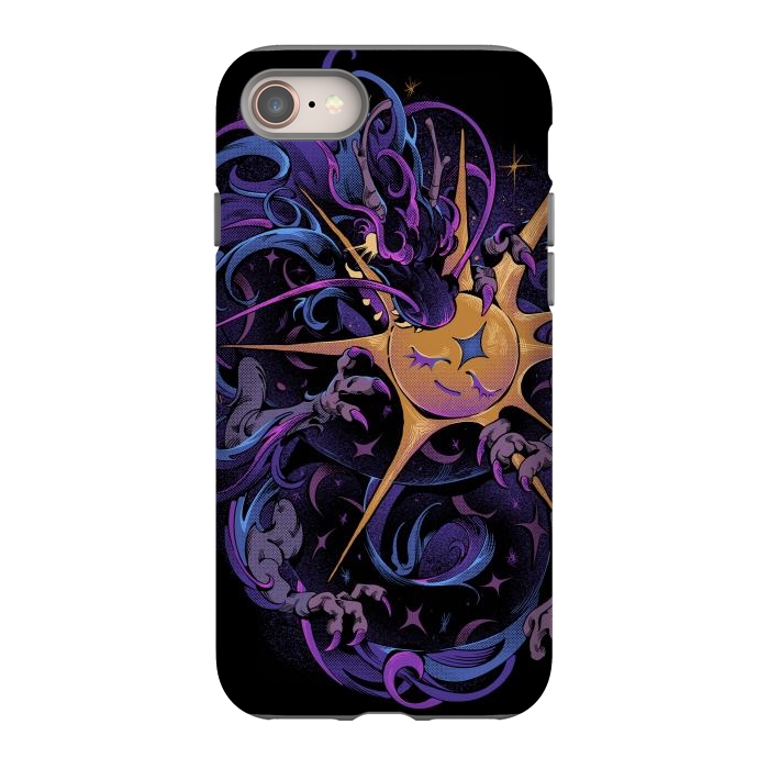 iPhone SE StrongFit Eclipse Dragon by Ilustrata