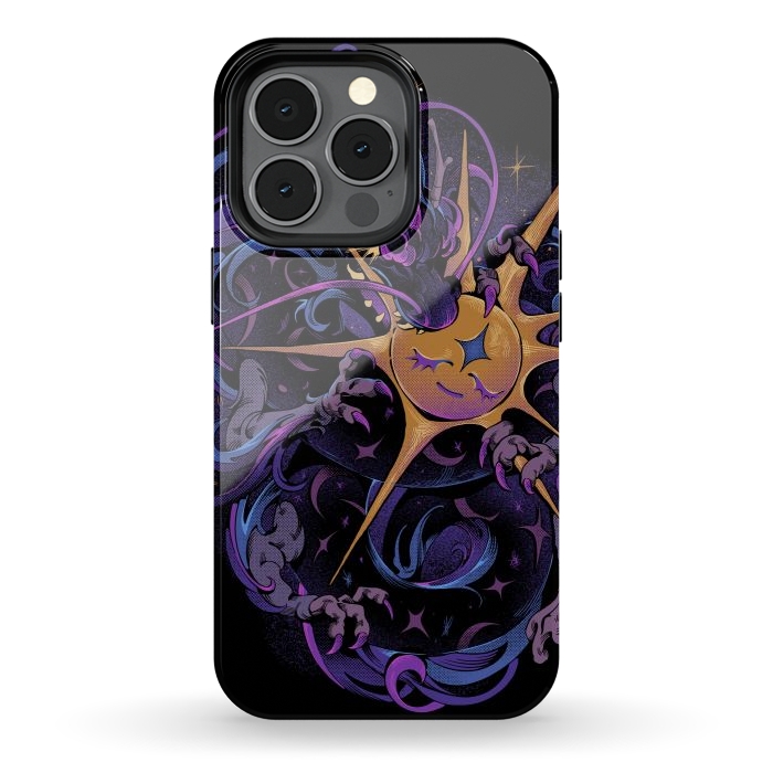 iPhone 13 pro StrongFit Eclipse Dragon by Ilustrata