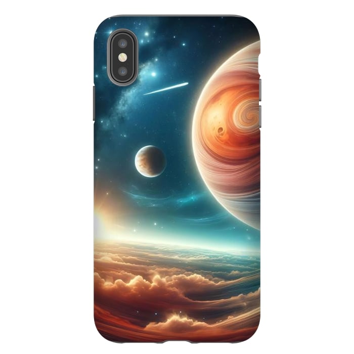 iPhone Xs Max StrongFit Swirling Universe by JohnnyVillas