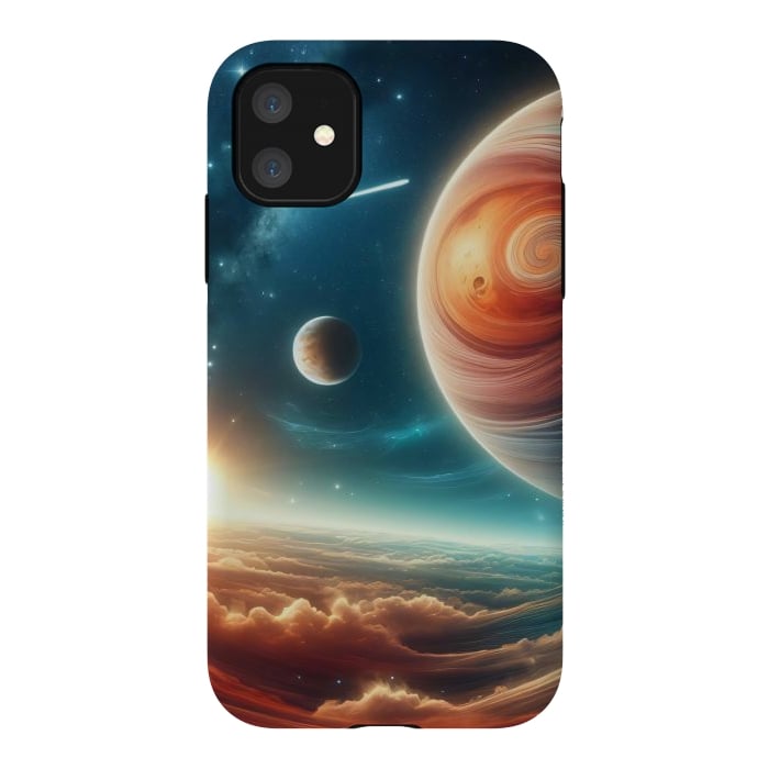 iPhone 11 StrongFit Swirling Universe by JohnnyVillas