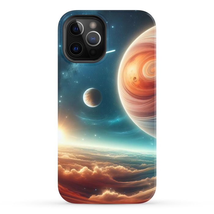 iPhone 12 Pro Max StrongFit Swirling Universe by JohnnyVillas