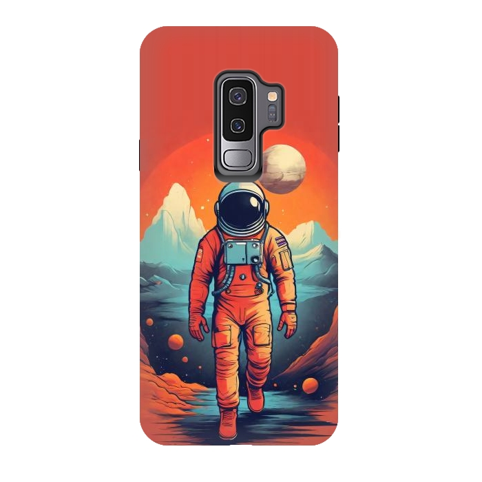 Galaxy S9 plus StrongFit Solitude Astronaut by JohnnyVillas