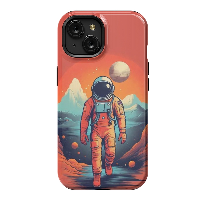 iPhone 15 StrongFit Solitude Astronaut by JohnnyVillas