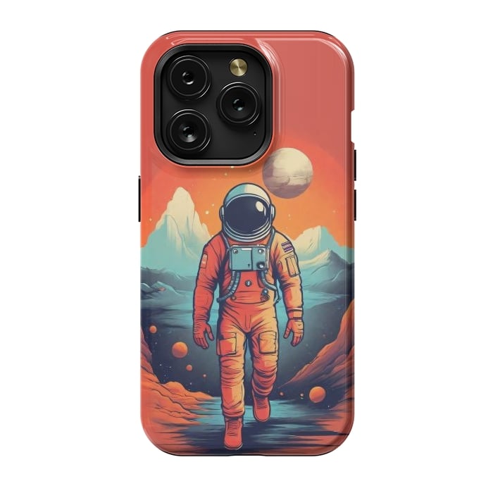iPhone 15 Pro StrongFit Solitude Astronaut by JohnnyVillas