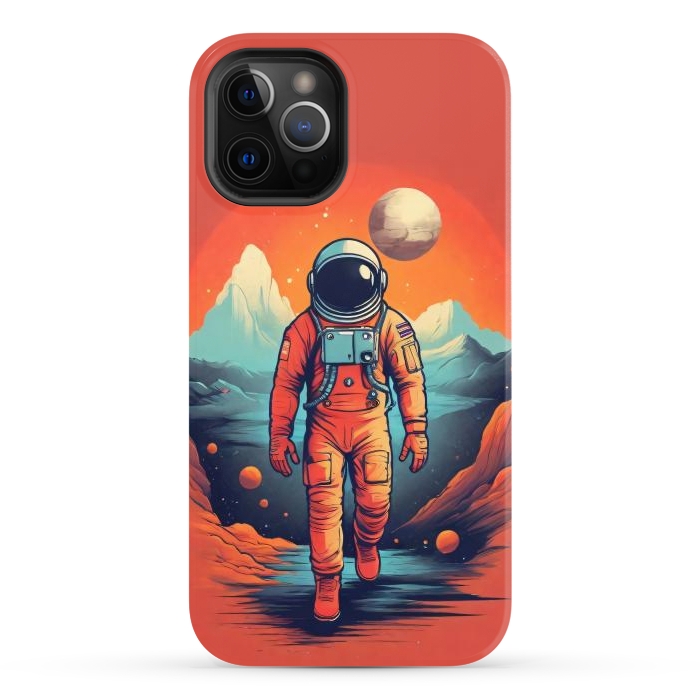 iPhone 12 Pro Max StrongFit Solitude Astronaut by JohnnyVillas
