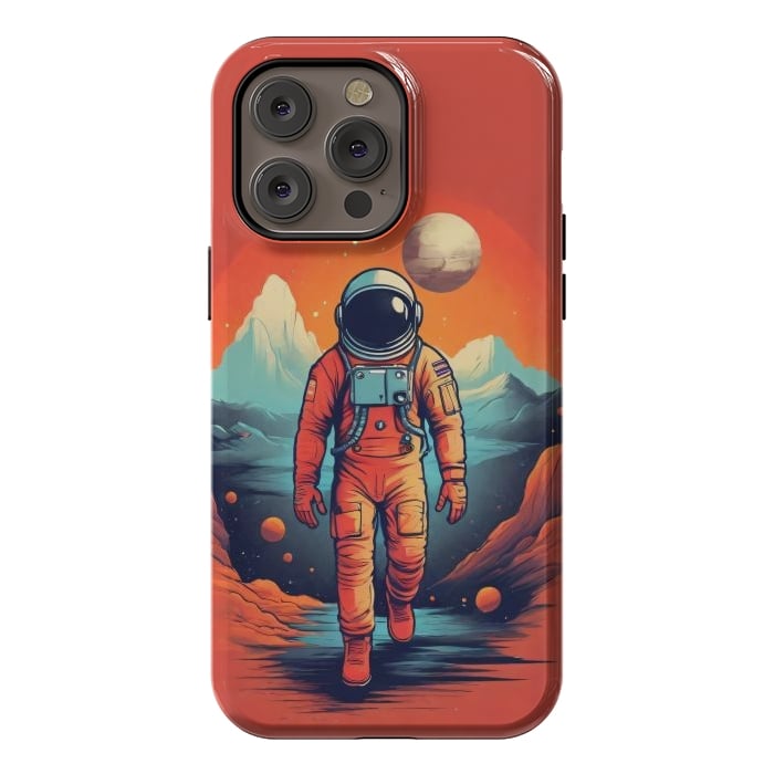 iPhone 14 Pro max StrongFit Solitude Astronaut by JohnnyVillas