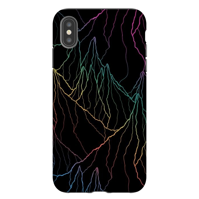 iPhone Xs Max StrongFit Rainbow line peaks by Steve Wade (Swade)