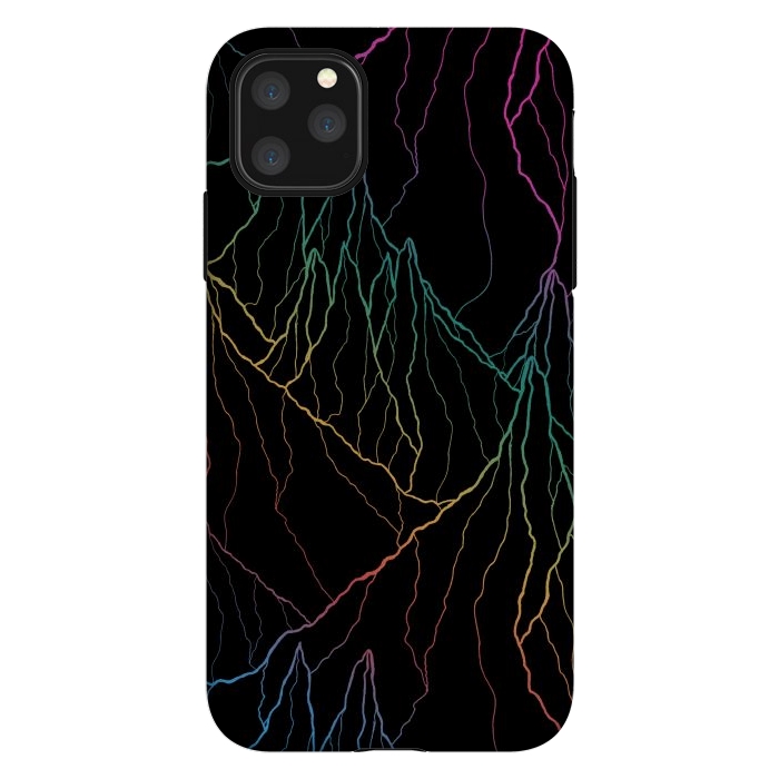 iPhone 11 Pro Max StrongFit Rainbow line peaks by Steve Wade (Swade)