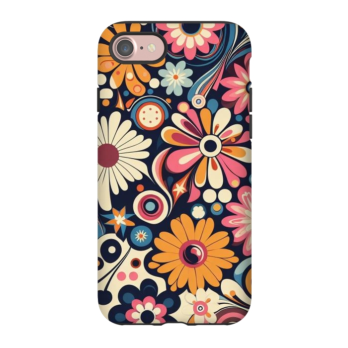 iPhone 7 StrongFit 60s Flower Power 1 by JohnnyVillas