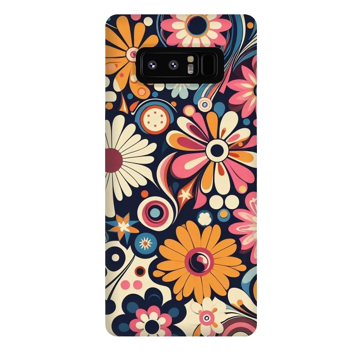 Galaxy Note 8 StrongFit 60s Flower Power 1 by JohnnyVillas