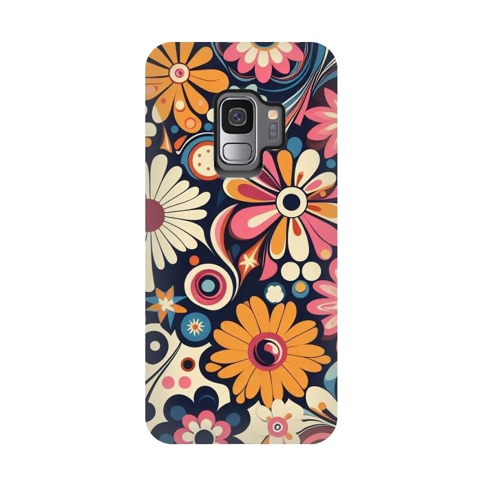 Galaxy S9 StrongFit 60s Flower Power 1 by JohnnyVillas