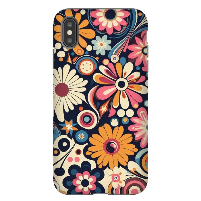 iPhone Xs Max StrongFit 60s Flower Power 1 by JohnnyVillas