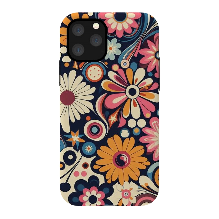 iPhone 11 Pro StrongFit 60s Flower Power 1 by JohnnyVillas