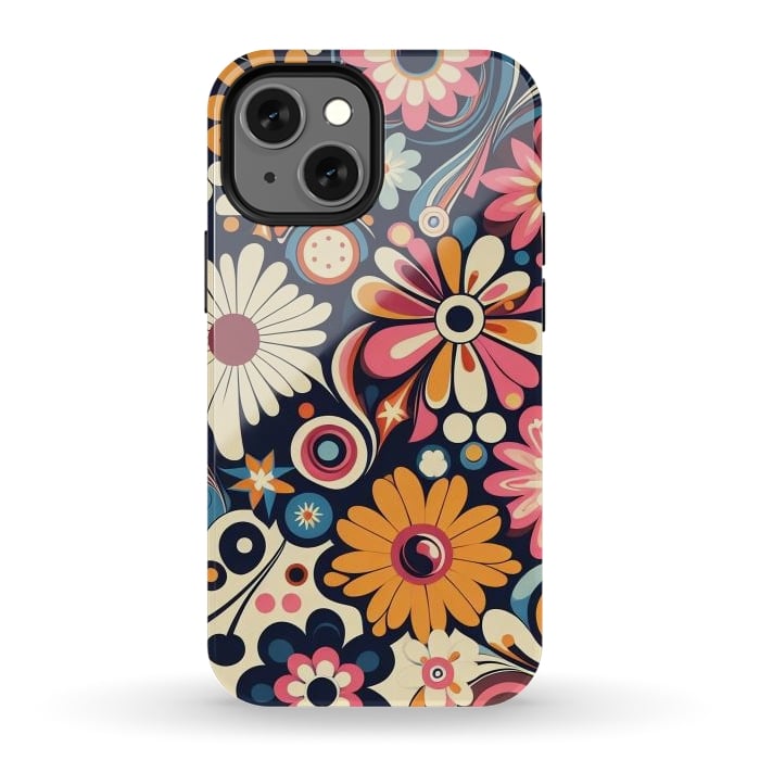 iPhone 12 mini StrongFit 60s Flower Power 1 by JohnnyVillas