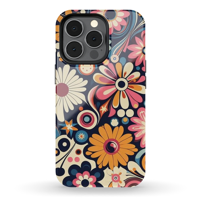 iPhone 13 pro StrongFit 60s Flower Power 1 by JohnnyVillas