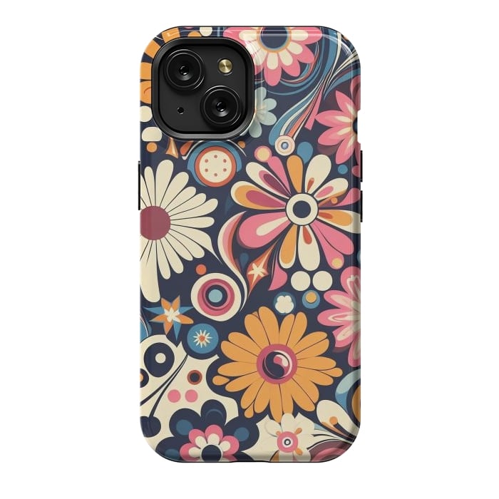 iPhone 15 StrongFit 60s Flower Power 1 by JohnnyVillas