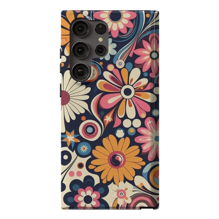 Galaxy S23 Ultra StrongFit 60s Flower Power 1 by JohnnyVillas