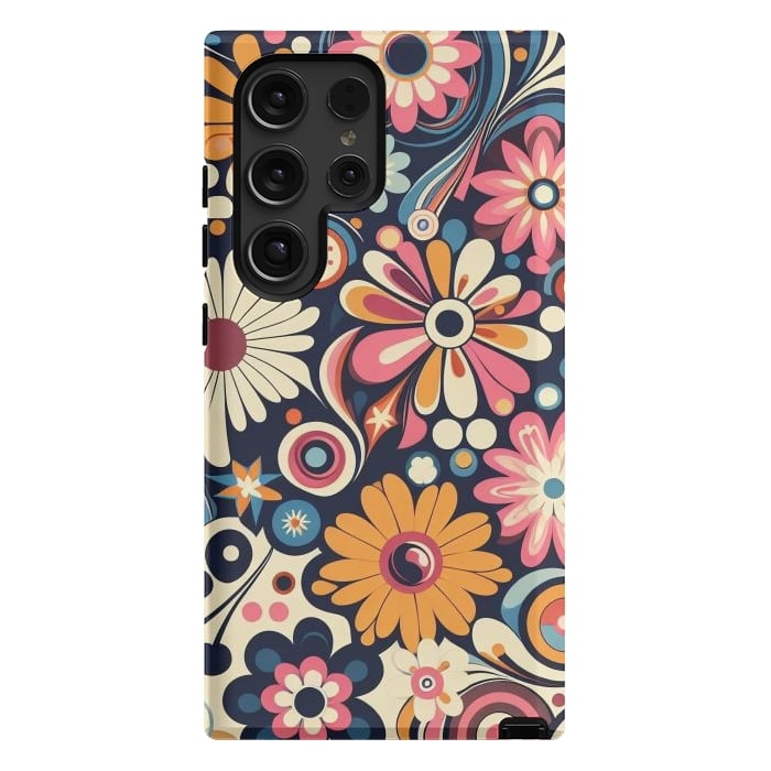 Galaxy S24 Ultra StrongFit 60s Flower Power 1 by JohnnyVillas