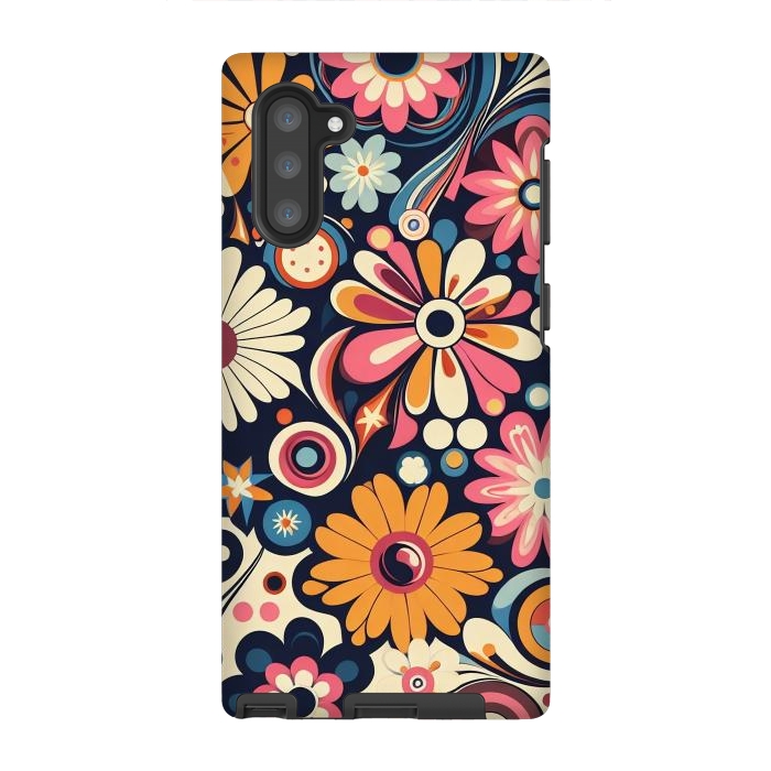 Galaxy Note 10 StrongFit 60s Flower Power 1 by JohnnyVillas
