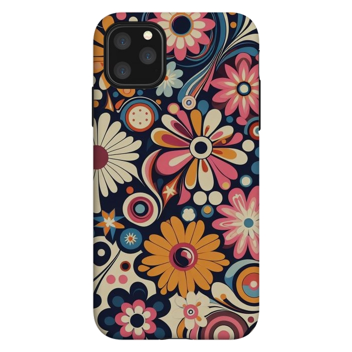 iPhone 11 Pro Max StrongFit 60s Flower Power 1 by JohnnyVillas
