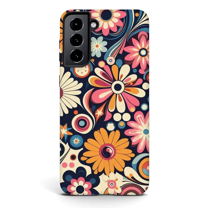 Galaxy S21 StrongFit 60s Flower Power 1 by JohnnyVillas