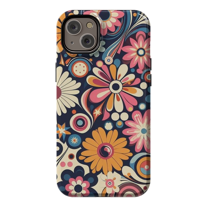 iPhone 14 Plus StrongFit 60s Flower Power 1 by JohnnyVillas