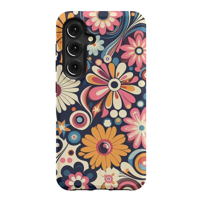 Galaxy S24 StrongFit 60s Flower Power 1 by JohnnyVillas