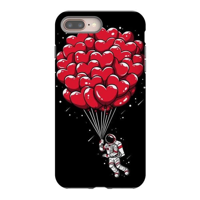 iPhone 7 plus StrongFit Heart Balloon Astronaut by LM2Kone