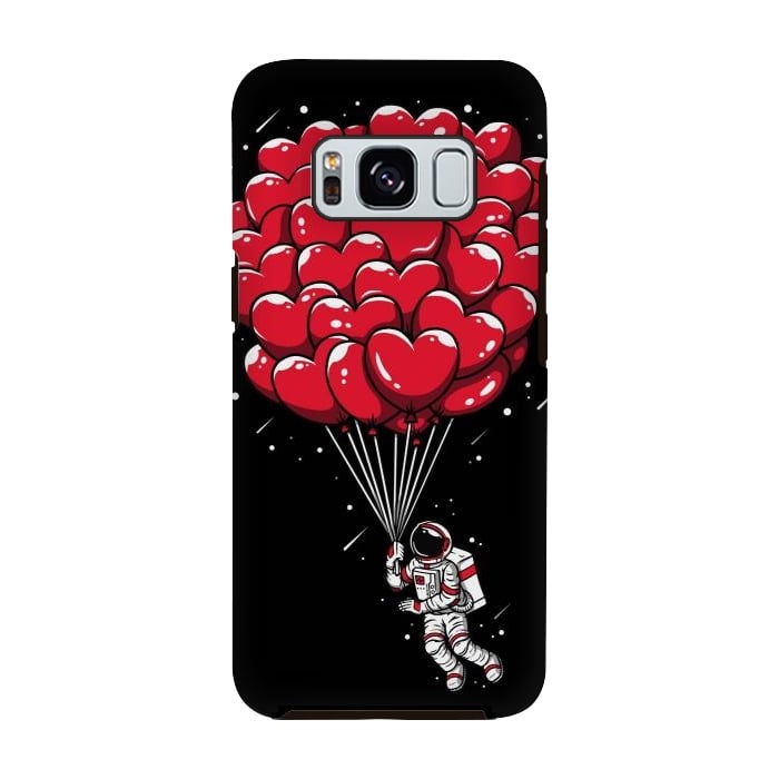 Galaxy S8 StrongFit Heart Balloon Astronaut by LM2Kone