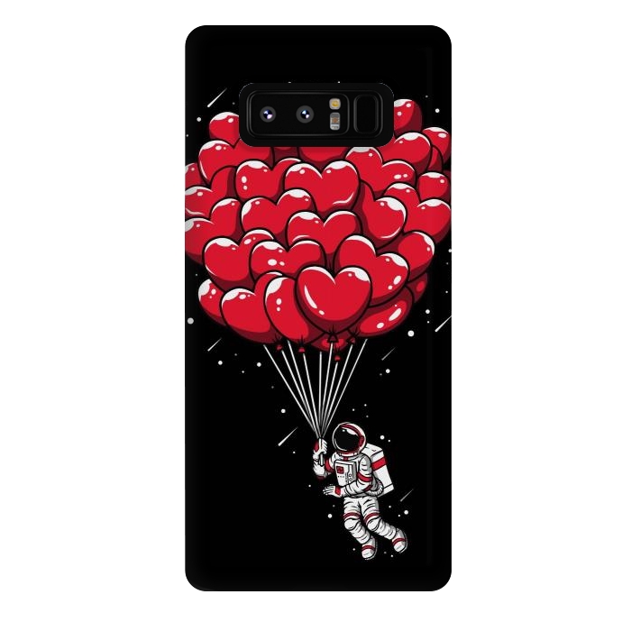 Galaxy Note 8 StrongFit Heart Balloon Astronaut by LM2Kone
