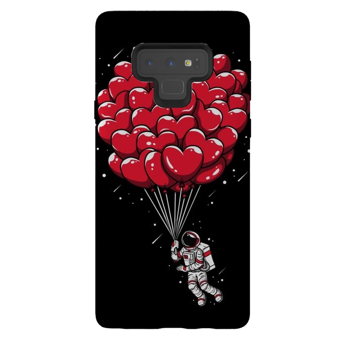 Galaxy Note 9 StrongFit Heart Balloon Astronaut by LM2Kone