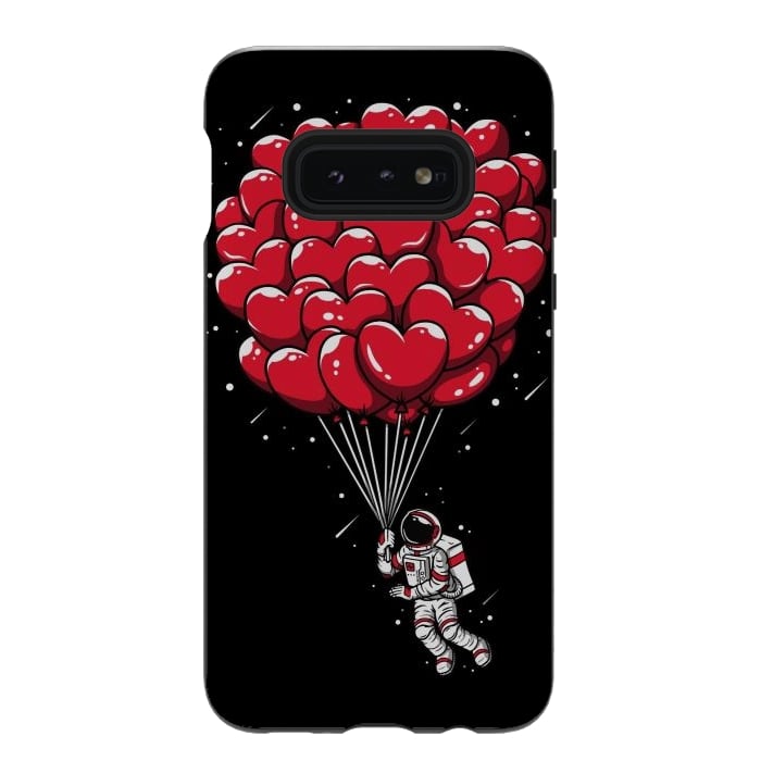 Galaxy S10e StrongFit Heart Balloon Astronaut by LM2Kone