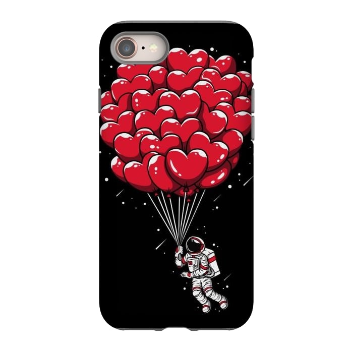 iPhone SE StrongFit Heart Balloon Astronaut by LM2Kone