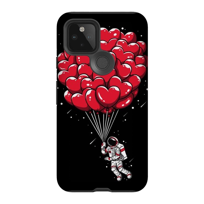 Pixel 5 StrongFit Heart Balloon Astronaut by LM2Kone