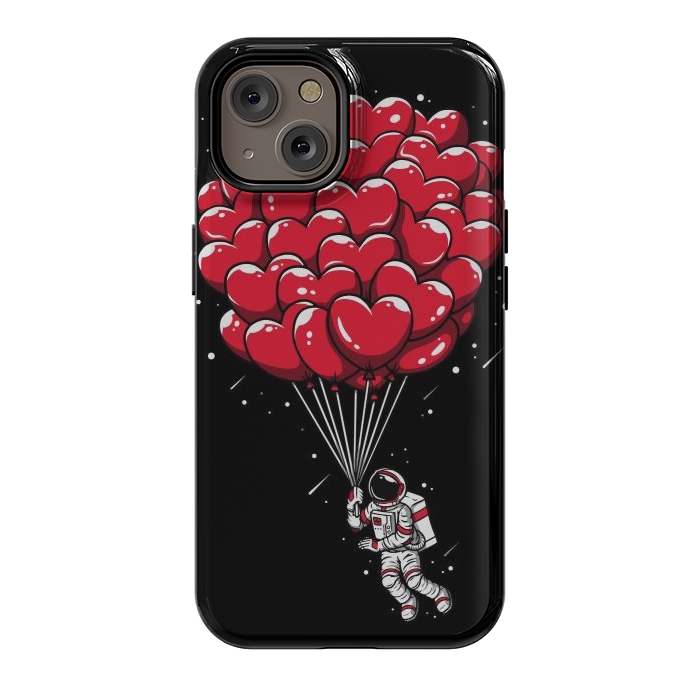 iPhone 14 StrongFit Heart Balloon Astronaut by LM2Kone