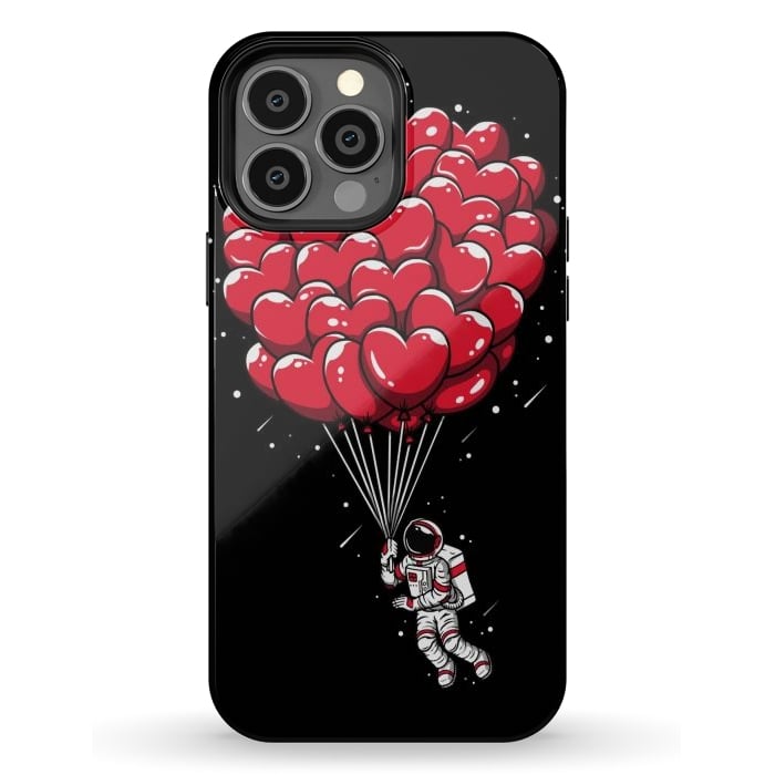 iPhone 13 Pro Max StrongFit Heart Balloon Astronaut by LM2Kone