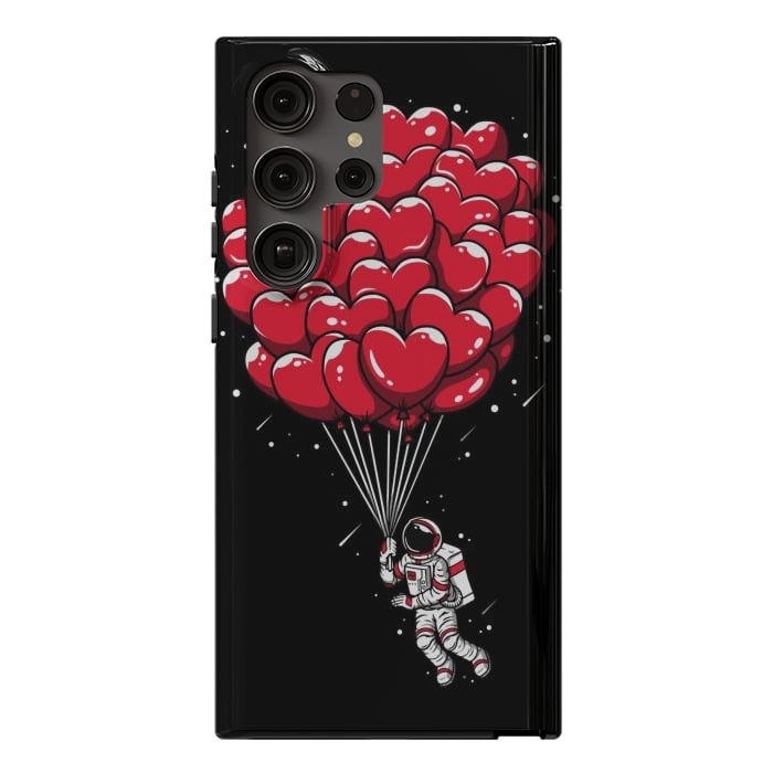 Galaxy S23 Ultra StrongFit Heart Balloon Astronaut by LM2Kone