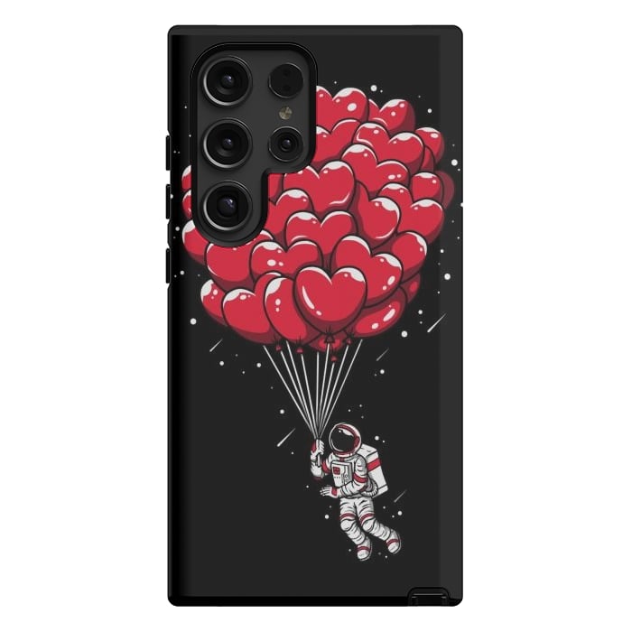Galaxy S24 Ultra StrongFit Heart Balloon Astronaut by LM2Kone