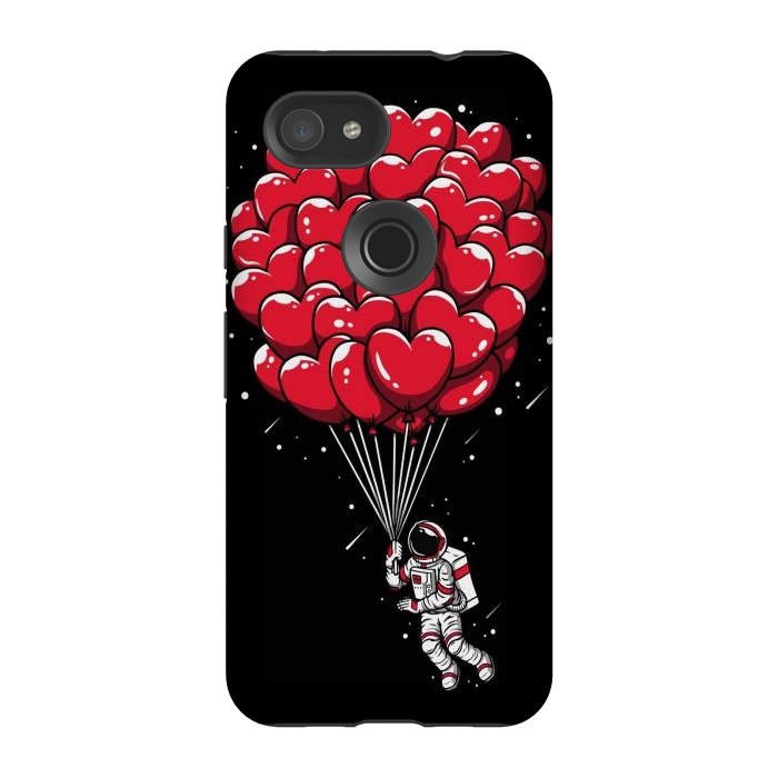 Pixel 3A StrongFit Heart Balloon Astronaut by LM2Kone