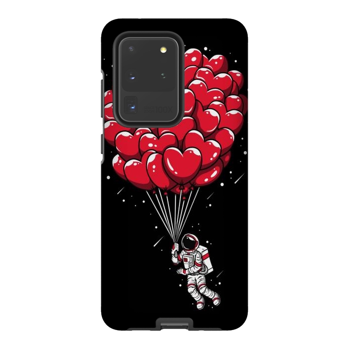 Galaxy S20 Ultra StrongFit Heart Balloon Astronaut by LM2Kone